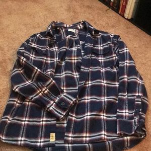 blue, red, white Jach’s flannel